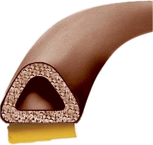 D alakú ablakös és ajtótömítís 9 × 8 mm, barna, 100 m