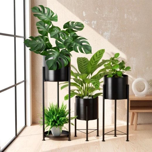 Három magasság a zöld növények látványos bemutatásához