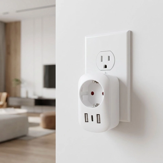 Gyors töltés USB-A + USB-C PD (20 W)