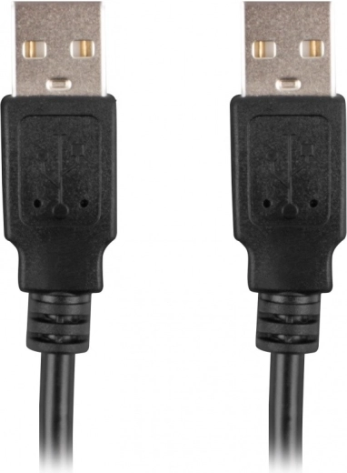 Usb kábel USB-A - USB-A 2.0 1,8m fekete