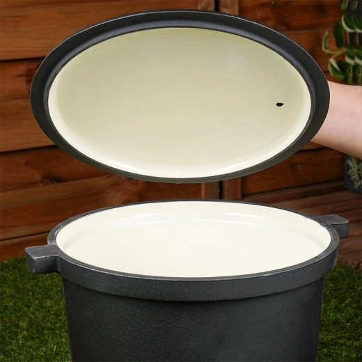 Zománcozott belső felület a könnyű tisztításért