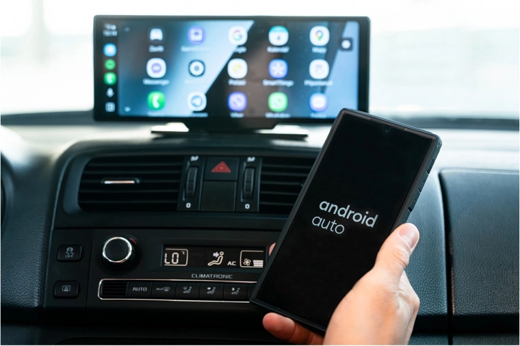 Vezeték nélküli Apple CarPlay és Android Auto