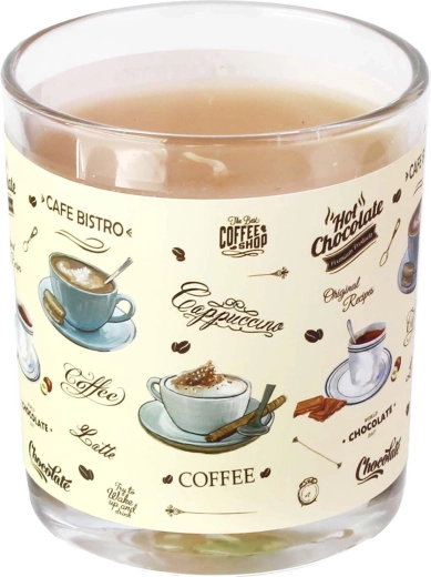 Illatgyertya üvegben Cafe Bistro 7 × 8 cm, 135 g