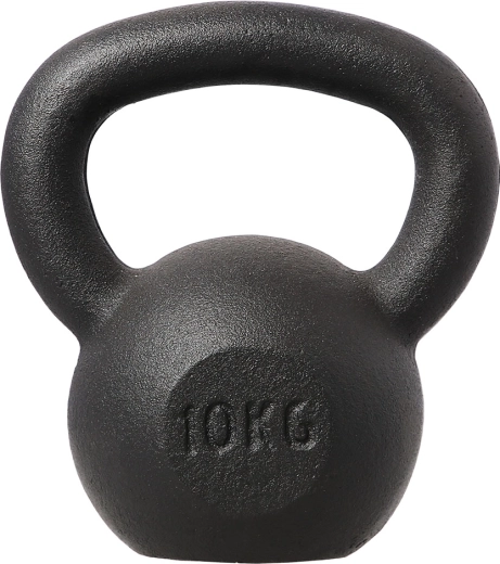 Öntöttvas HMS kettlebell 10 kg, fekete