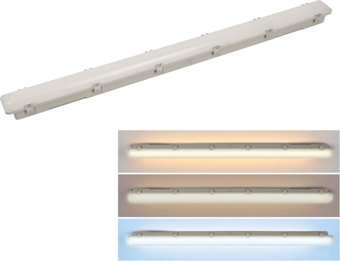 Solight LED por- és vízálló lámpatest 40 W 4800 lm 3CCT 120 cm Lifud