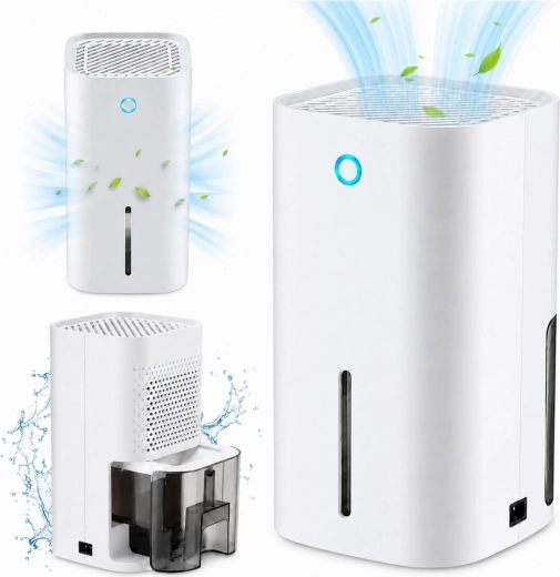 Csendes és energiatakarékos páramentesítő 0,85 l-es tartállyal – 1 db