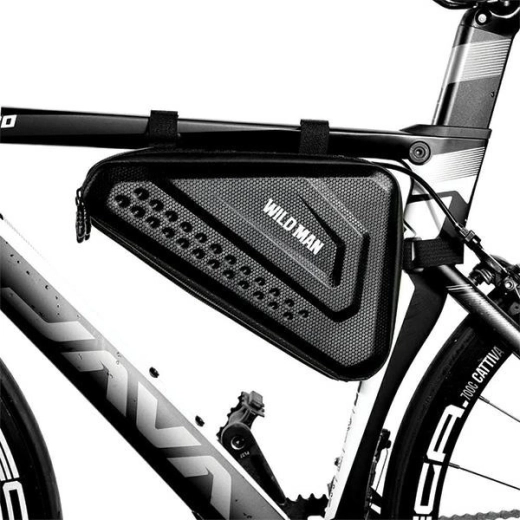 WildMan ES19 kerékpár vázra szerelhető táska 1 l fekete