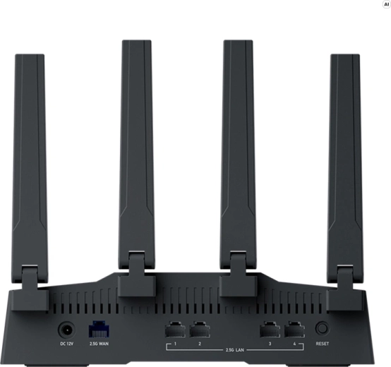 Öt 2,5G port és Multi‑WAN támogatás