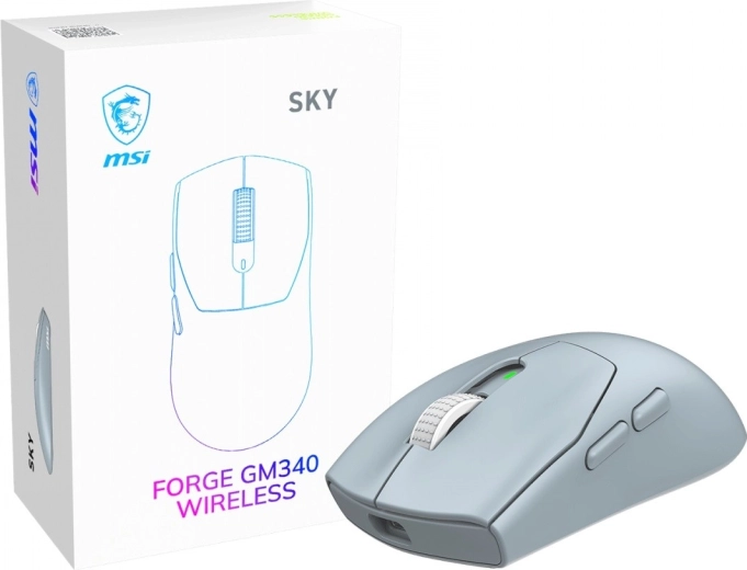 MSI Forge GM340 Wireless Sky vezeték nélküli gamer egér