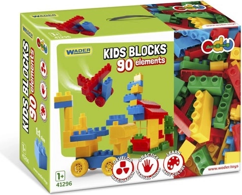 Wader Kids Blocks építőkocka-készlet – 90 darab
