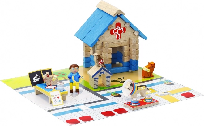 Jeujura Faépítő Készlet Állatorvosi Klinika