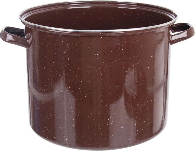 Barna zománcozott fazék 32 cm, 20 l