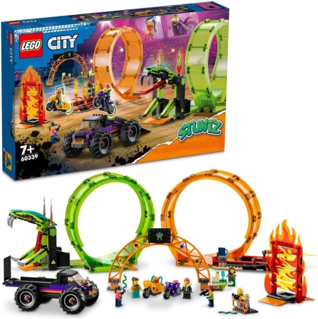LEGO City Stuntz Kaszkadőr dupla hurkok