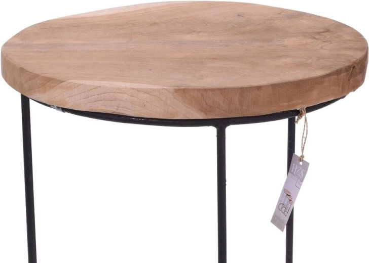 Természetes teakfa és masszív fém