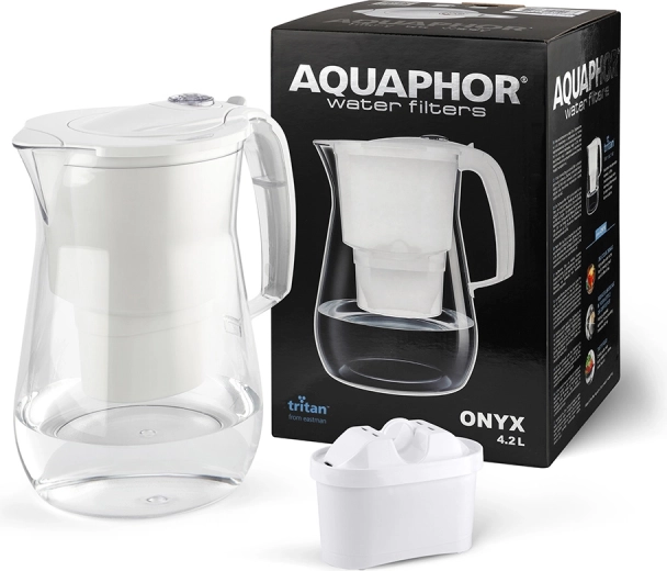 4,2 l-es onyx vízszűrő kancsó b100-25 betéttel (fehér)