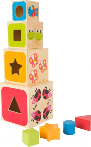 fa didaktikus bedobós kockák ABC small foot