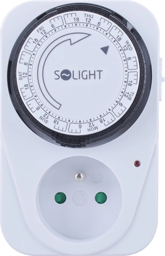 Solight mechanikus heti időkapcsoló konnektorba