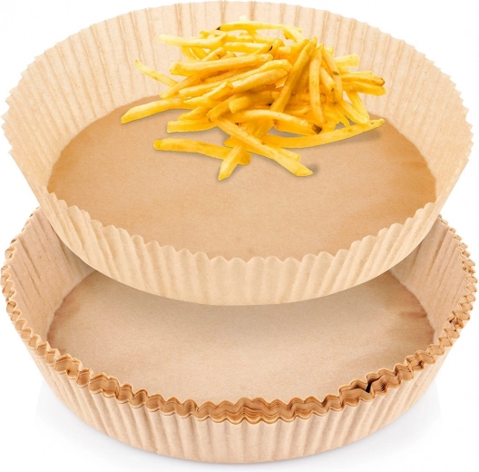 Kerek papírbetétek forrólevegős fritőzbe 20 cm, 50 db
