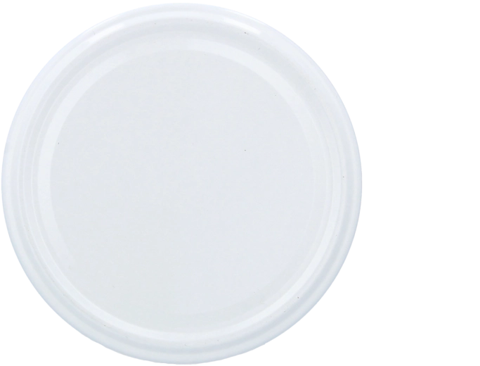 Fehér fém Twist-Off tető 66 mm