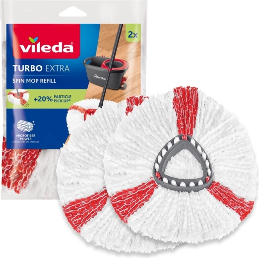 Csere mopfej Vileda TURBO Extra forgó mophoz – 2 db