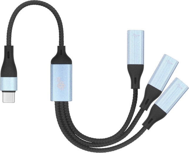 USB‑C kábel elosztó – 3× USB‑C