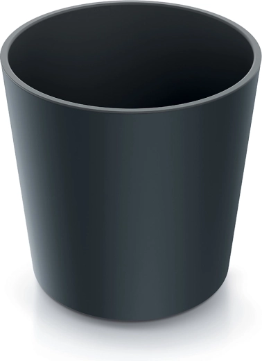 URBI ROUND virágtartó betéttel, 30 cm, antracit