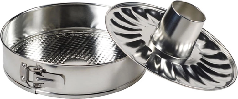 Kerek tortaforma 28 cm, két aljjal, ónozott