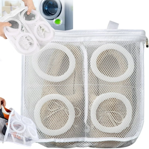 hálós mosózsák gyerekcipőkhöz, cipzárral