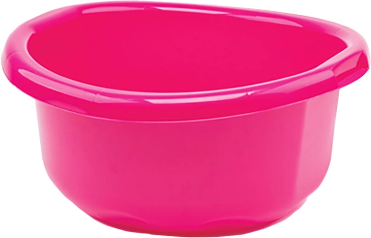 Mély műanyag tál fogantyúkkal, 20 l, 45,5 cm átmérő, színmix