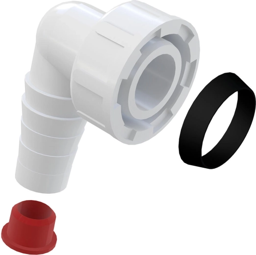 G1" komplett könyök mosógép/mosogatógép szifonra csatlakoztatásához (17–23 mm)