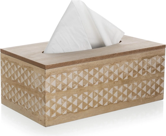 Dekoratív fa dizájn fehér ornamentikával