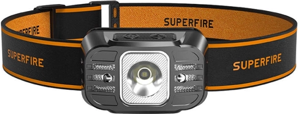 SUPERFIRE HL75-X fejlámpa, 220 lm, USB töltés