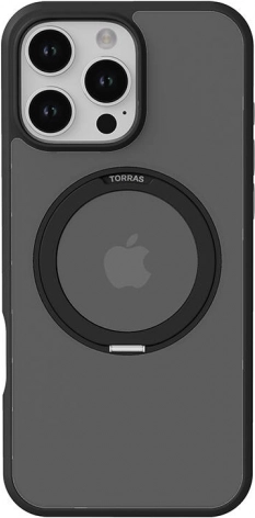 TORRAS Ostand Pro védőtok iPhone 16 Pro Max-hoz, fekete