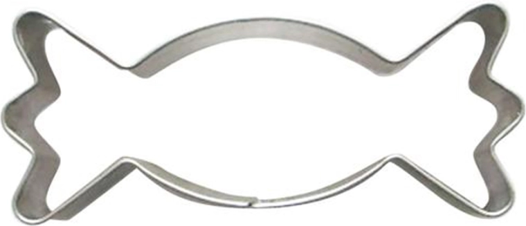 Rozsdamentes acél cukorkaalakú sütikiszúró 5–6 cm