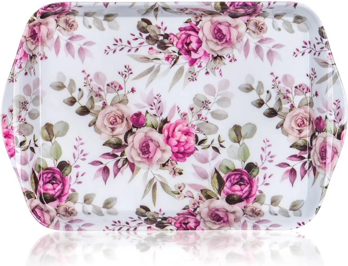 Melamin tálca 21 × 14 cm Rose