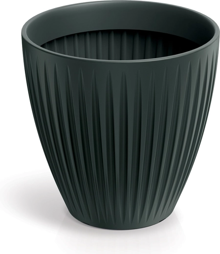 Latia Round Midl kerek virágtartó 60 cm, antracit