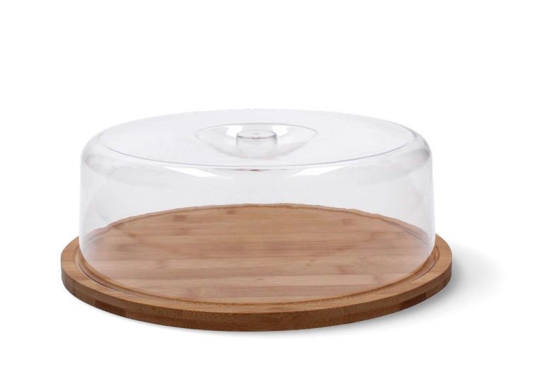 Kerek tálca fedővel 28 × 9,5 cm – 1 db