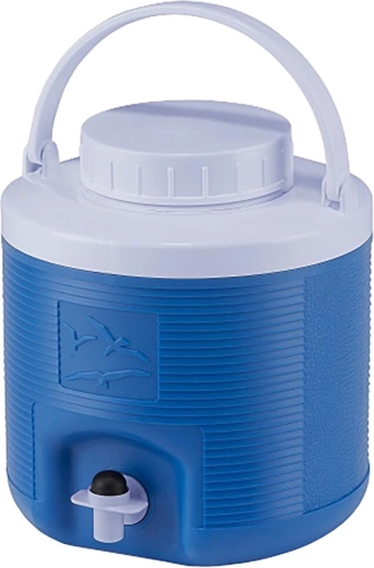 Termoedény csappal 4 l, kék/zöld