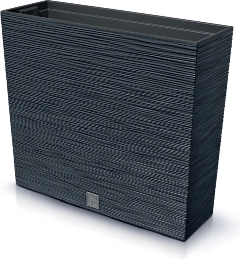 Kerti balkonláda betéttel, 58 cm, antracit