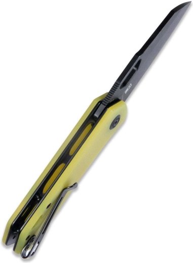Tartós G10 markolat áttetsző sárgában