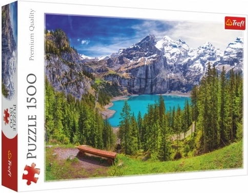Puzzle Oeschinen-tó Alpok 1500 darab