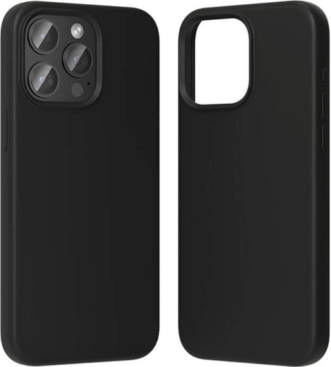 Szilikon tok iPhone 15 Pro-hoz MagSafe támogatással a Ventiontől (fekete)