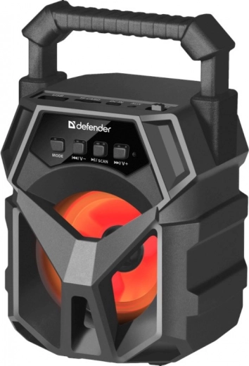 bluetooth hangszóró defender g98 5 w fm‑mel, usb, microsd, aux és led világítással