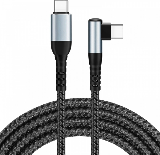 USB-C kábel iBOX derékszögű csatlakozóval 100W