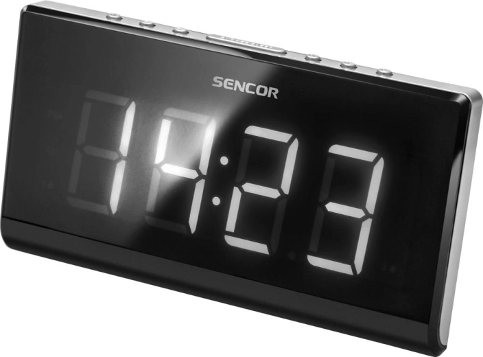 Sencor rádiós ébresztőóra idővetítéssel