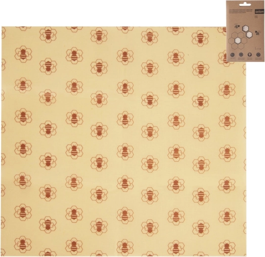 Eko viaszolt élelmiszerkendő pamutból és méhviaszból 35 × 33 cm