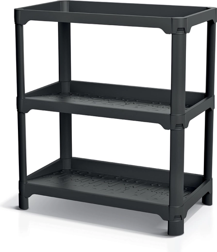 NUBBY RACK cipőtartó állvány, újrahasznosított fekete - 1 db