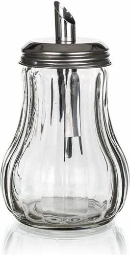 MONO adagolós cukortartó 230 ml üveg és rozsdamentes acél