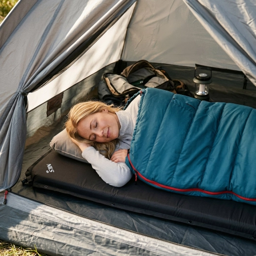 Kényelmes alvás a természetben