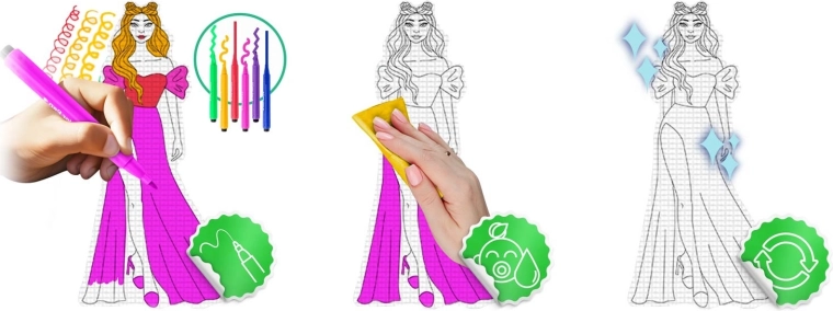 Könnyen letörölhető színezőfelület